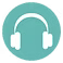 headphones icon white